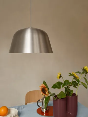 Lampa wisząca Ambit - Szczotkowane aluminium, Ø40 cm - Muuto