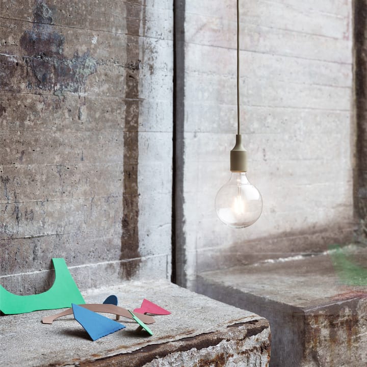 Lampa wisząca E 27, oliwkowy Muuto
