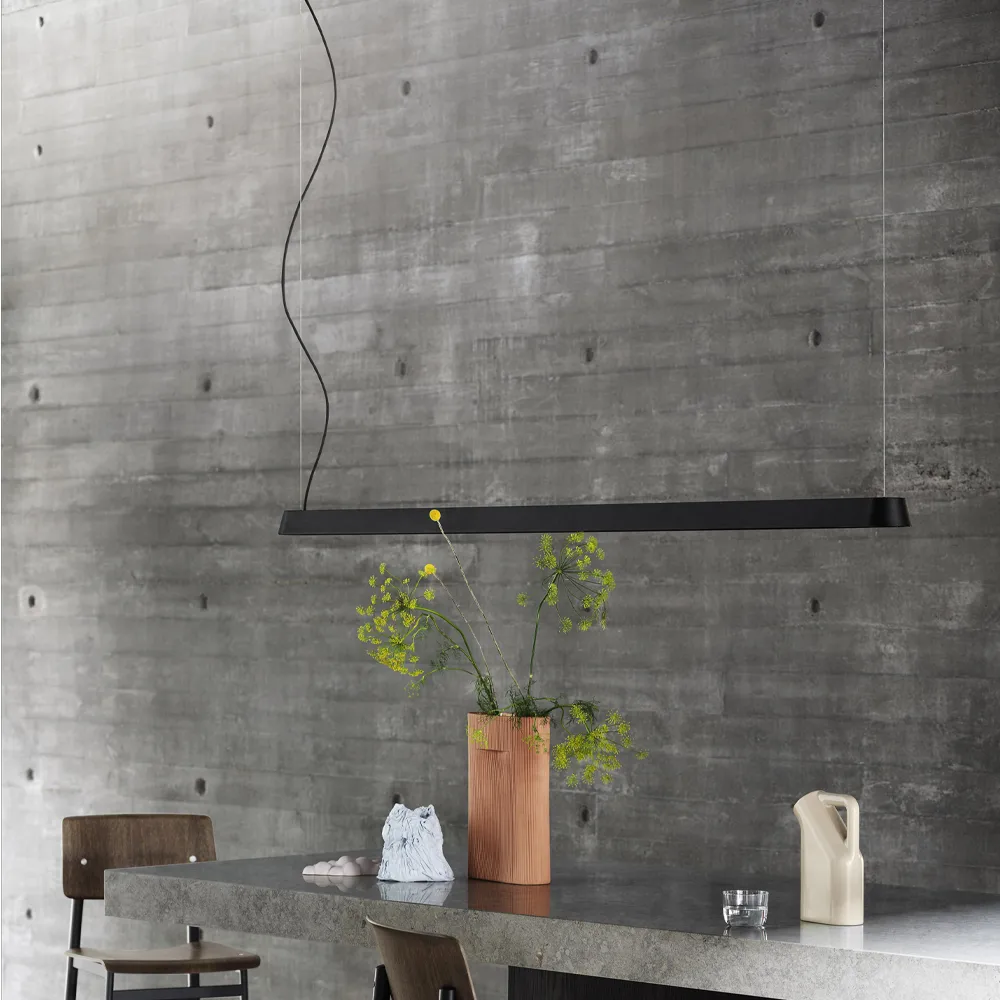 Linear lampa wisząca, grey, 87,2 cm Muuto