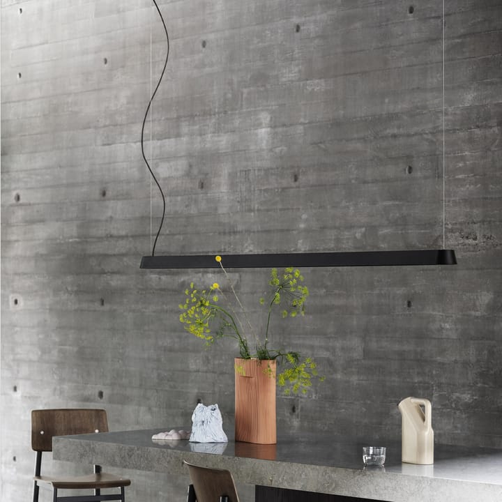 Linear lampa wisząca - grey, 87,2 cm - Muuto