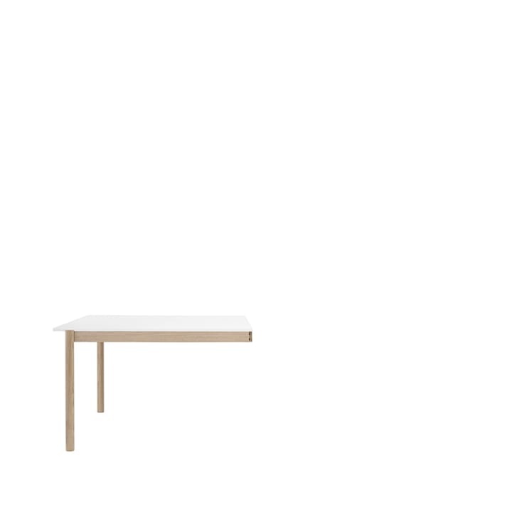 Linear System End Module stół - White laminate-Oak 142x120 cm - Muuto