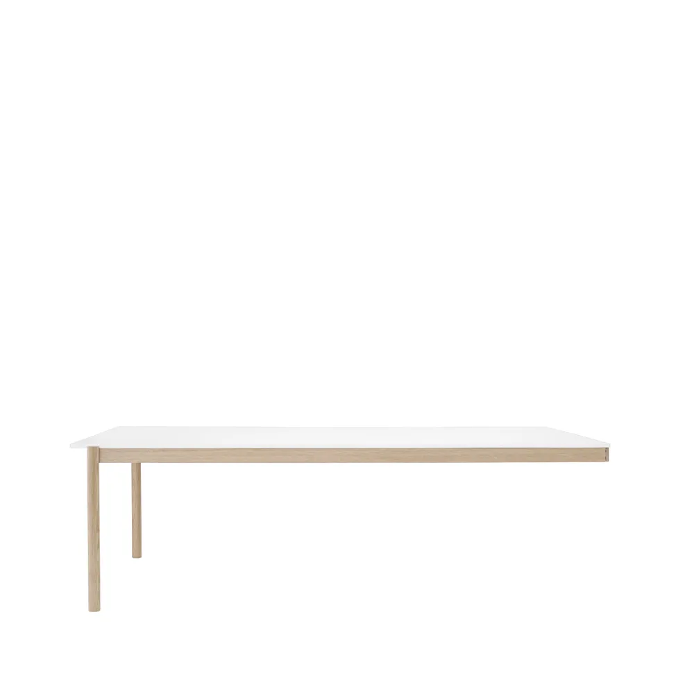 Linear System End Module stół, White laminate-Oak 240x142 cm Muuto
