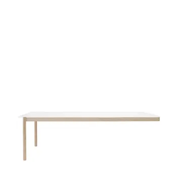 Linear System End Module stół - White laminate-Oak 240x142 cm - Muuto
