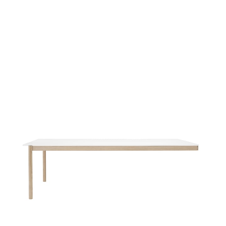 Linear System End Module stół - White laminate-Oak 240x142 cm - Muuto