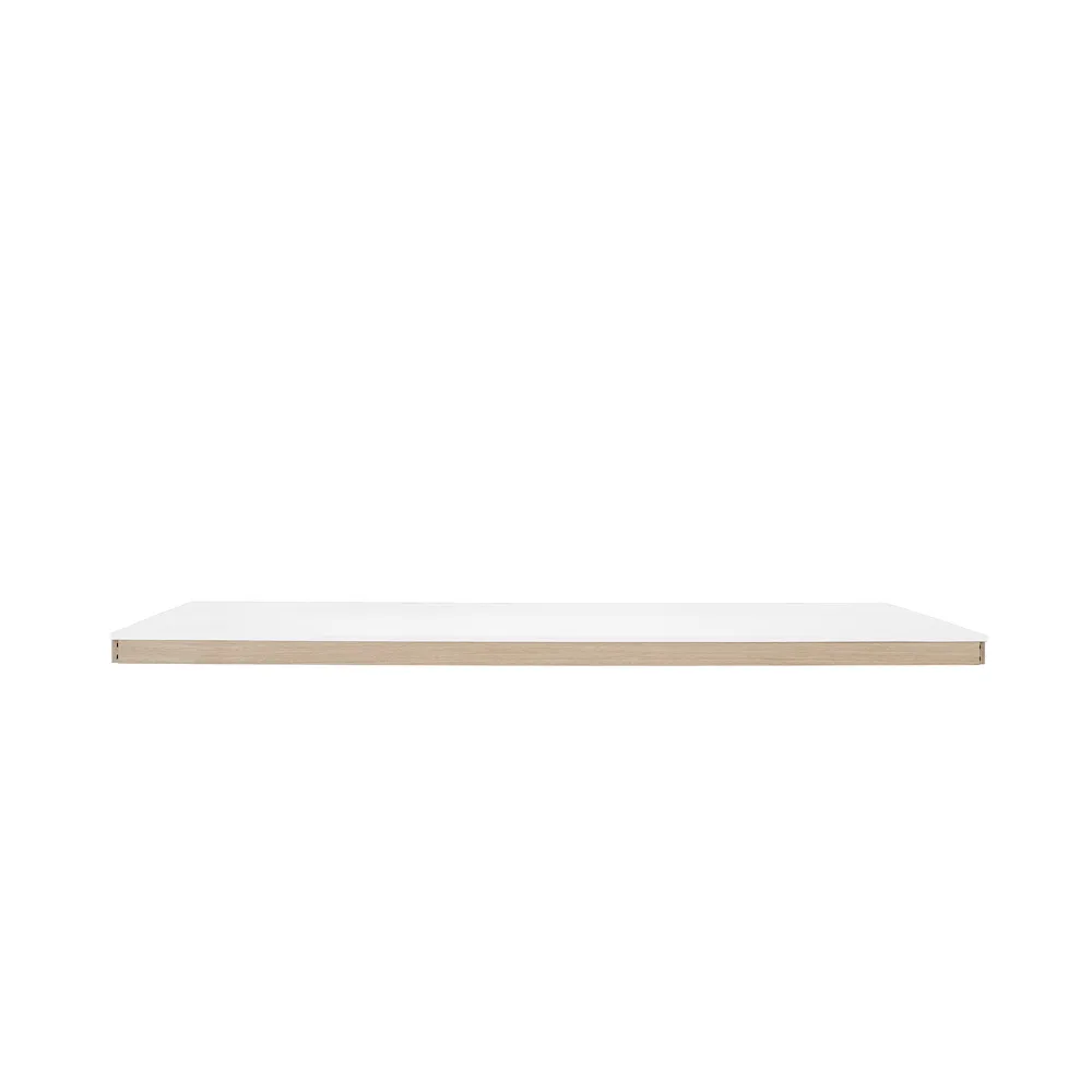 Linear System Middle Module stół, White laminate-ABS-Oak Muuto