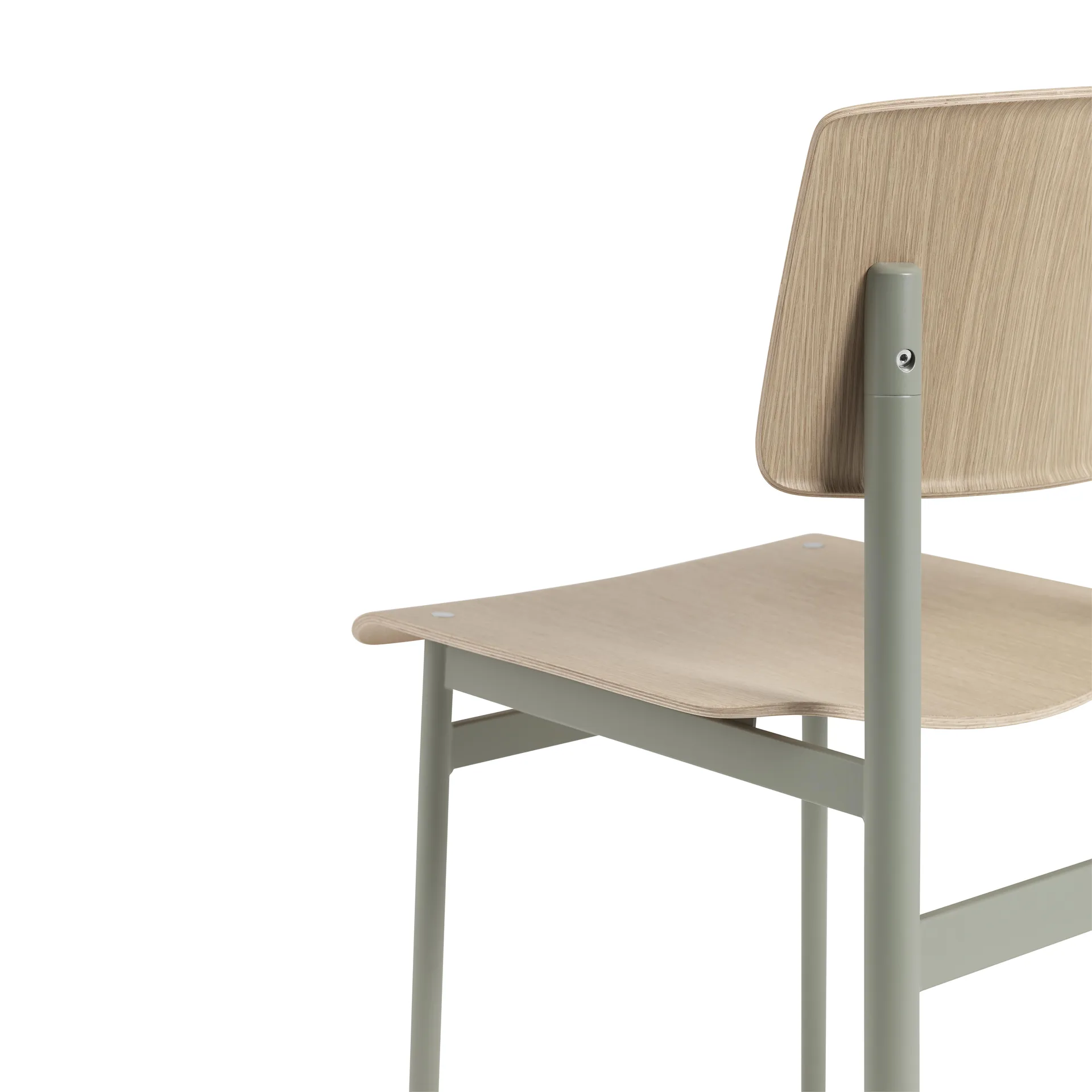 Loft Chair krzesło, Oak-Dusty green Muuto