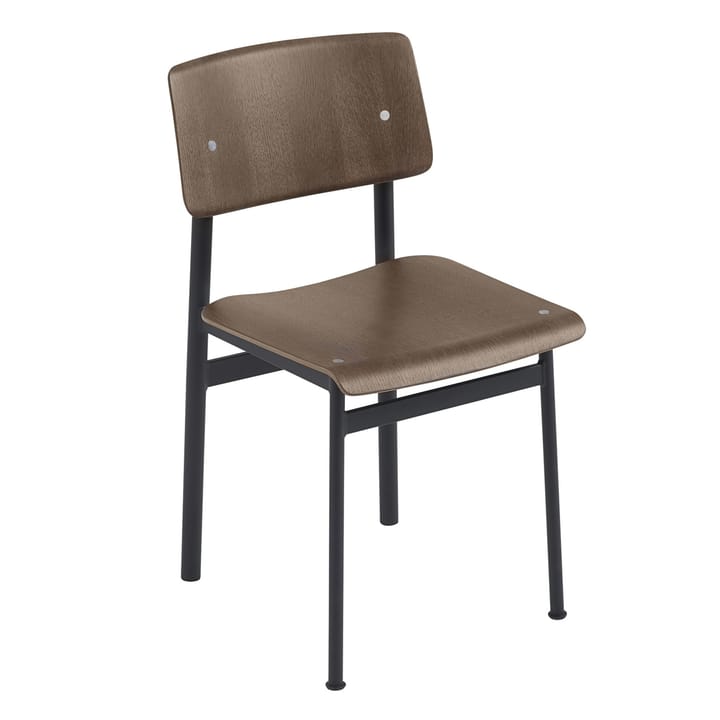 Loft Chair krzesło - Stained dark brown-Black - Muuto
