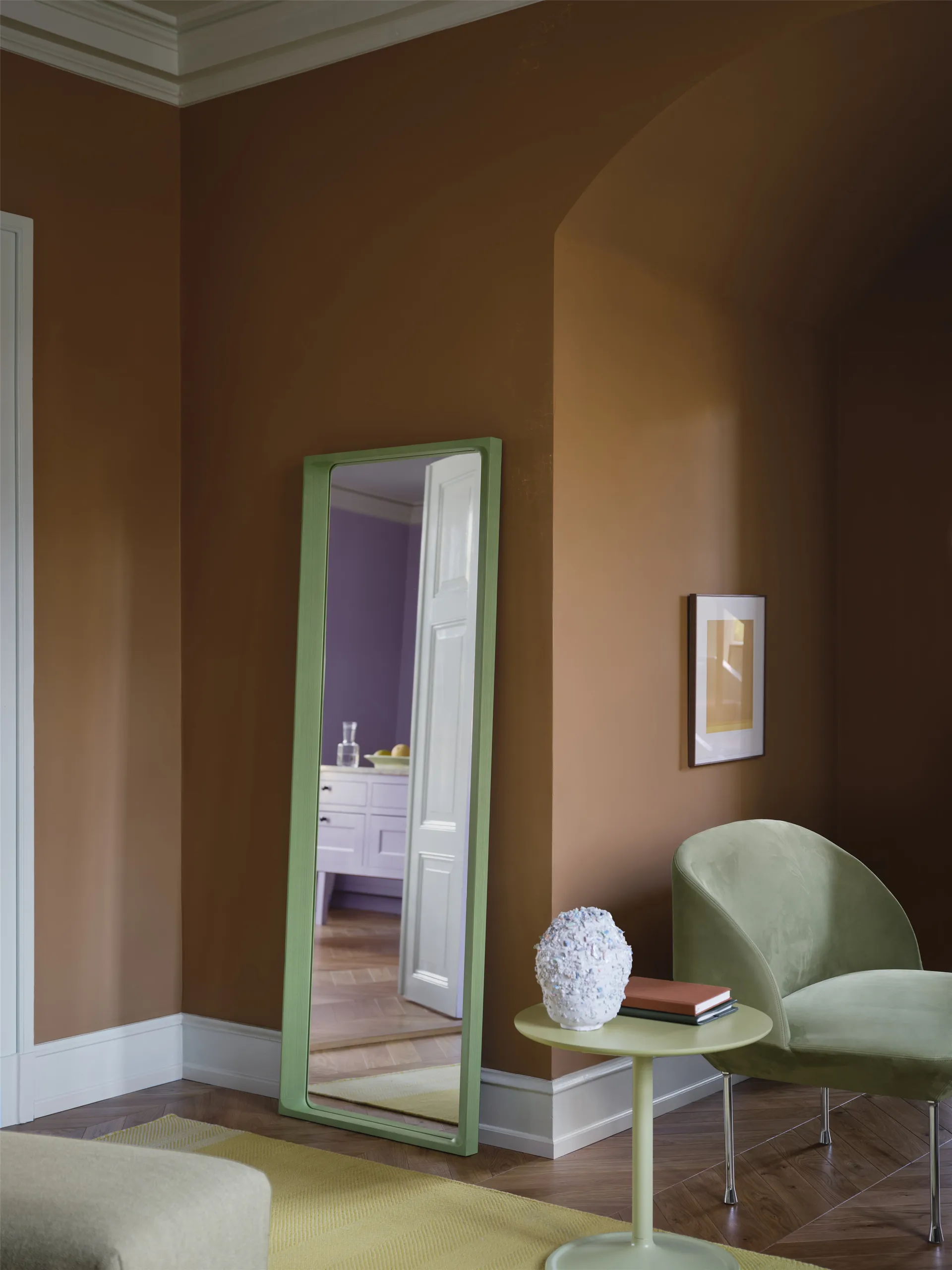 Lustro Arced 170x61 cm, Light green Muuto