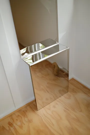 Lustro ścienne Pleat - Polerowana stal, 227×57 cm - Muuto