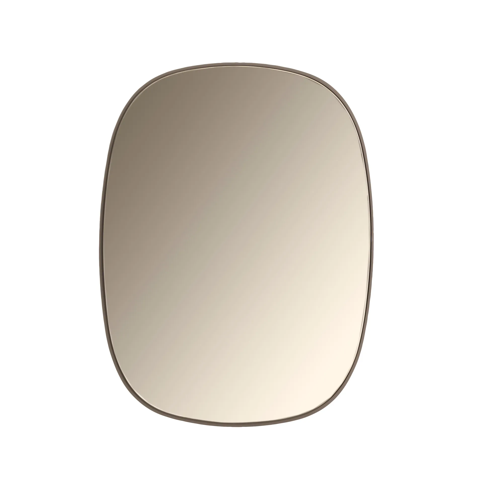 Lustro w ramie małe, taupe Muuto