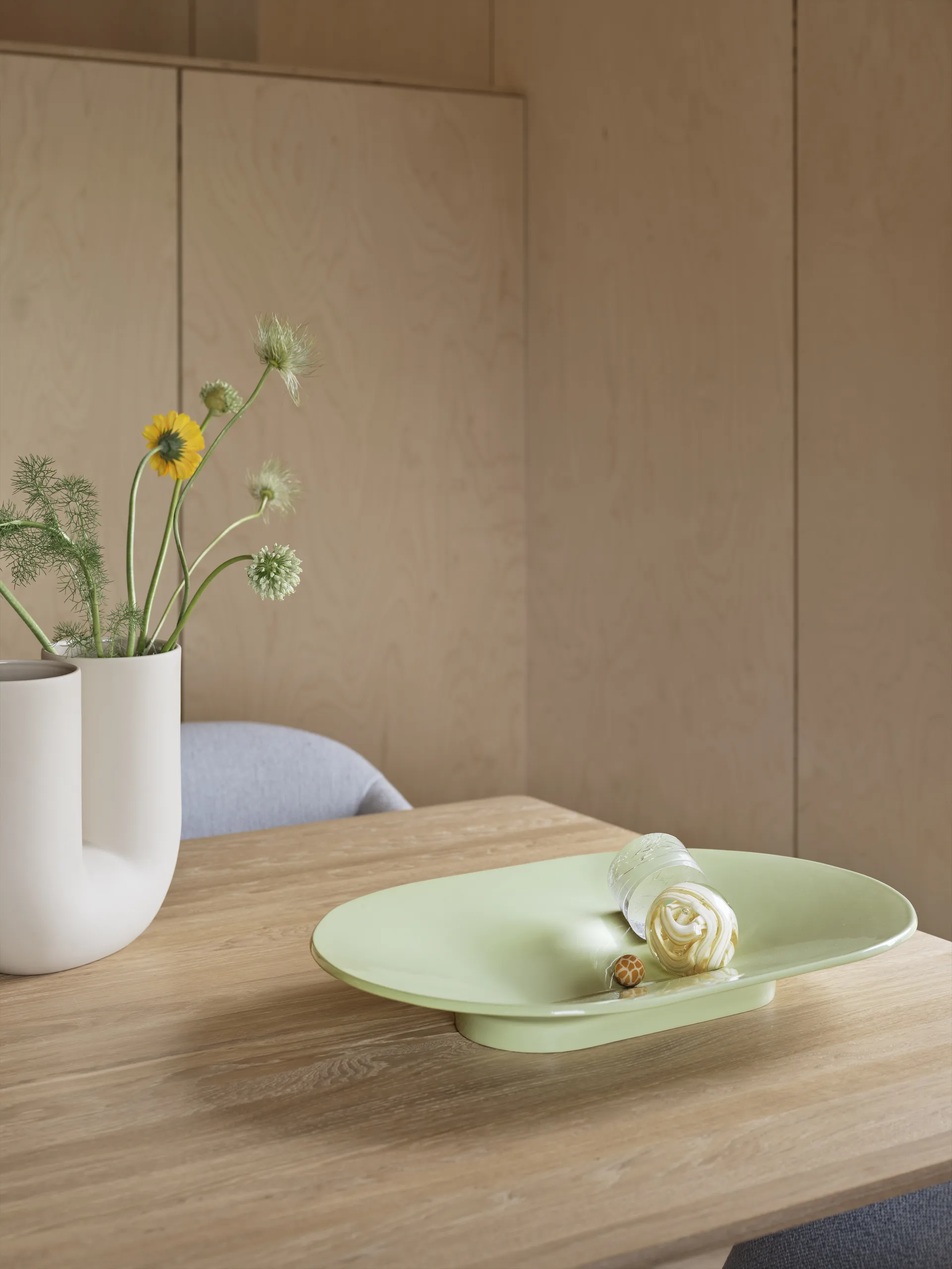 Mere miska 52x36 cm, Light Green Muuto