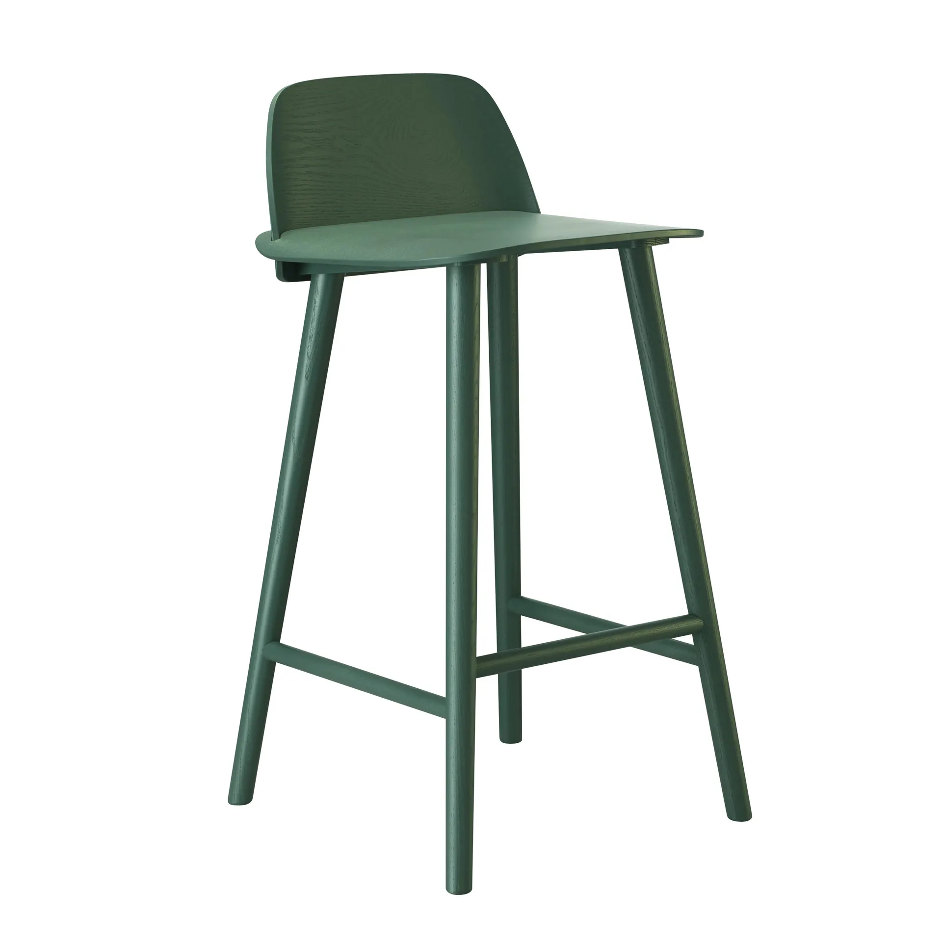Nerd krzesło barowe 75 cm, Green Muuto