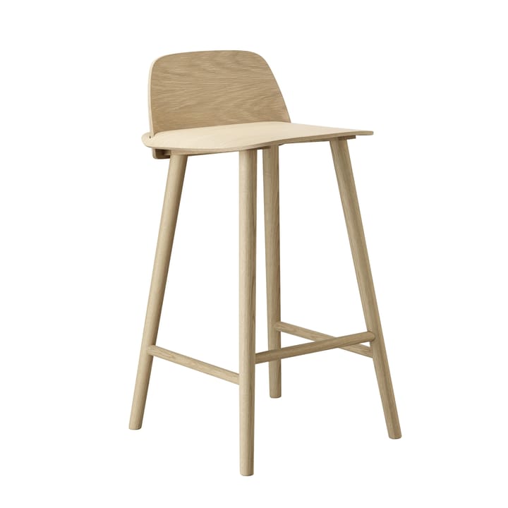 Nerd krzesło barowe 75 cm - Oak - Muuto