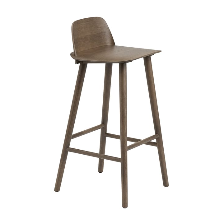 Nerd krzesło barowe 75 cm - Stained dark brown - Muuto