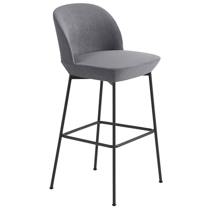 Oslo Bar krzesło barowe czarne nogi - Still 161 - Muuto