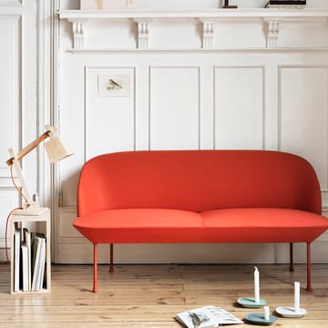 Oslo kanapa 2-osobowy - Steelcut 660-Dark red - Muuto