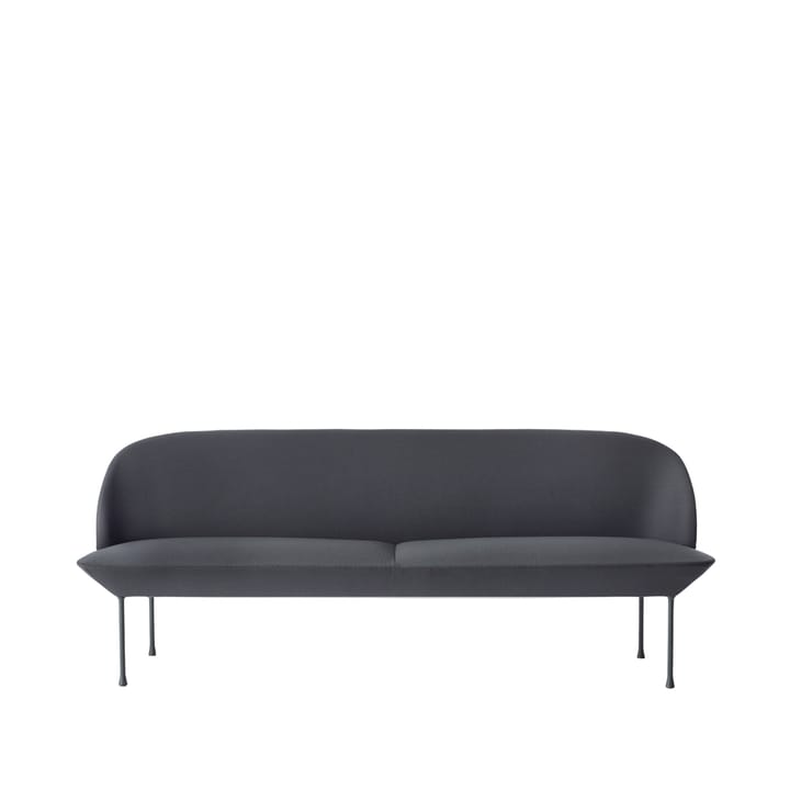 Oslo kanapa 3 osobowa - Steelcut 180-Dark grey - Muuto