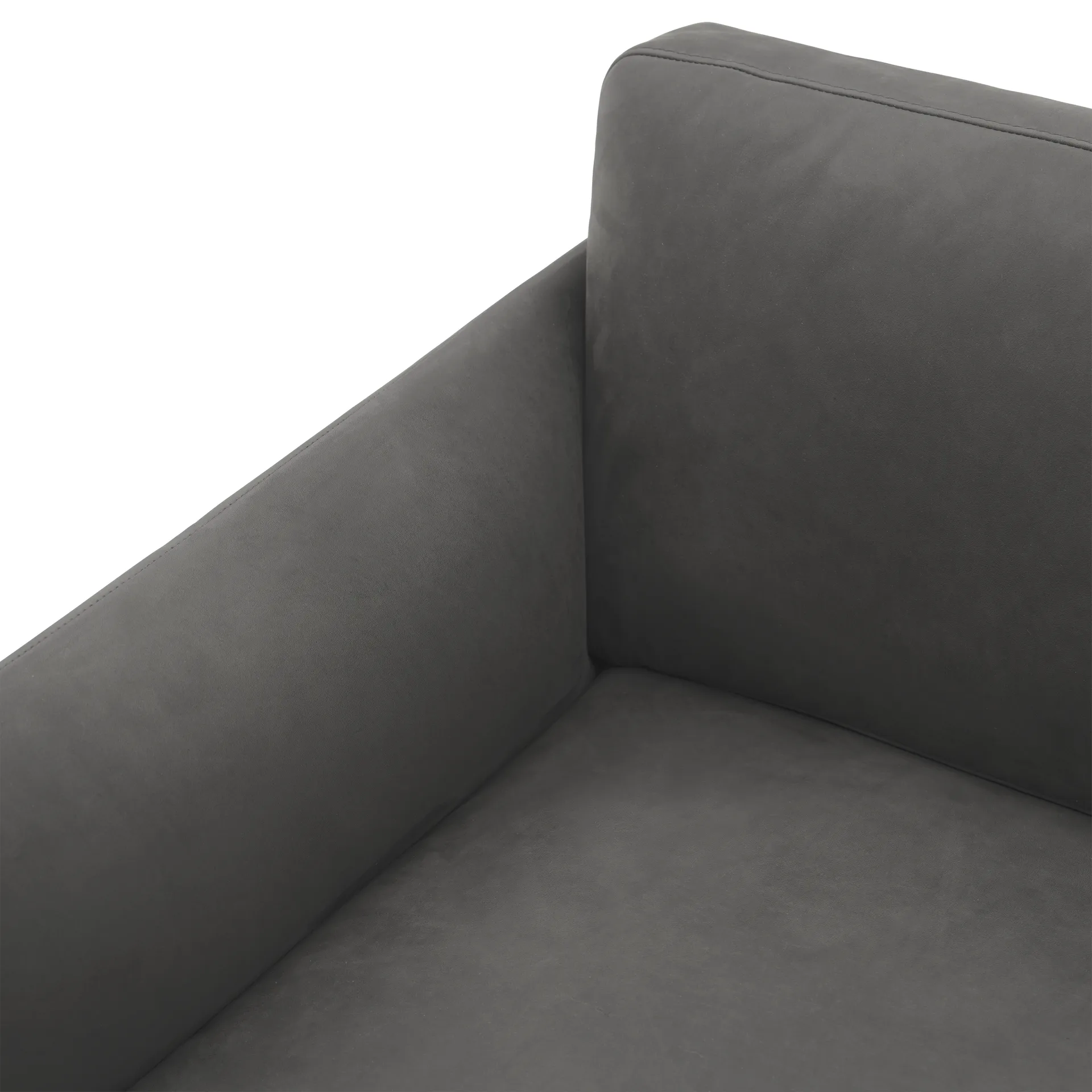 Outline sofa 3-osobowa skóra, Grace leather Camel-svarta ben Muuto