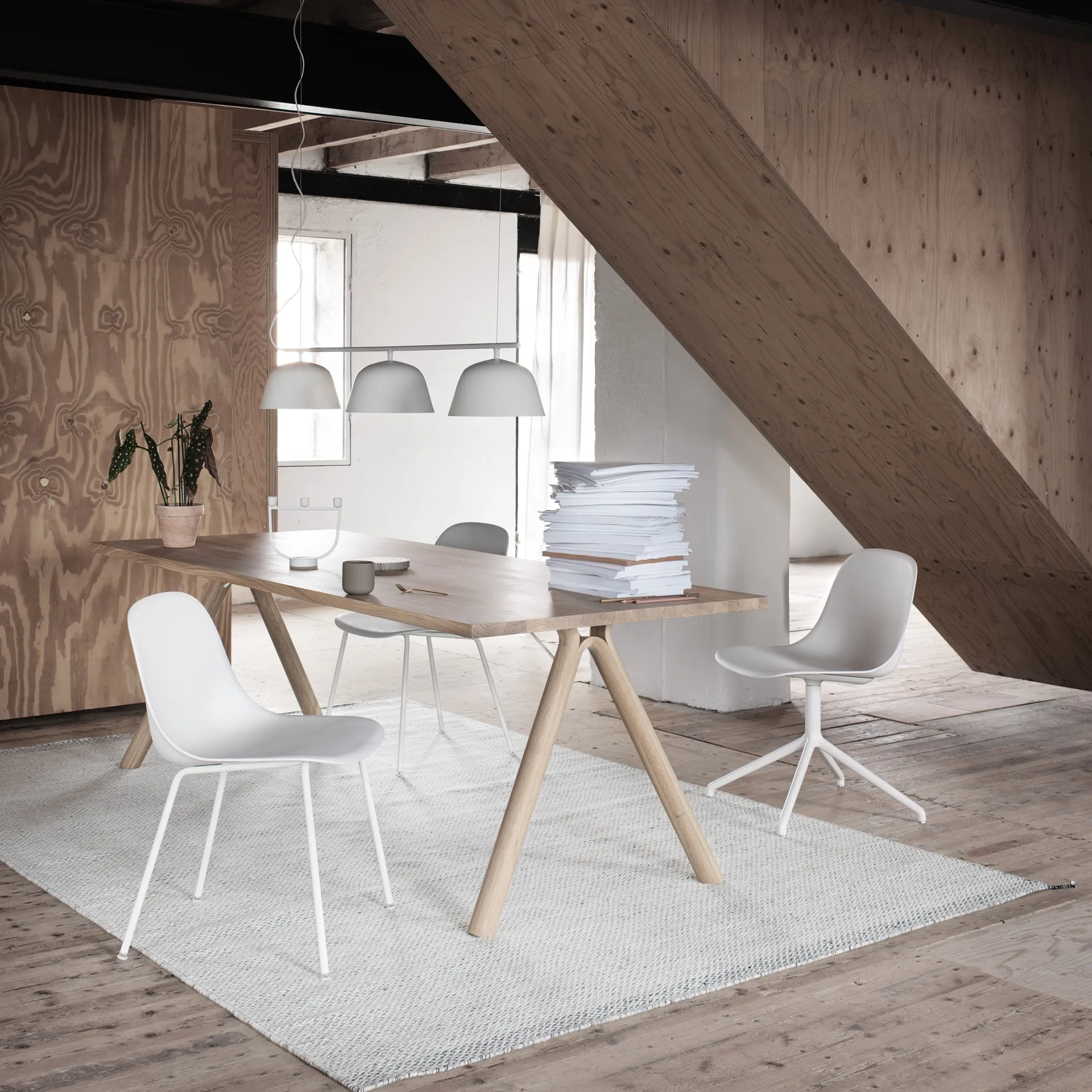 Ply dywan wełniany 170x240 cm, off-white Muuto