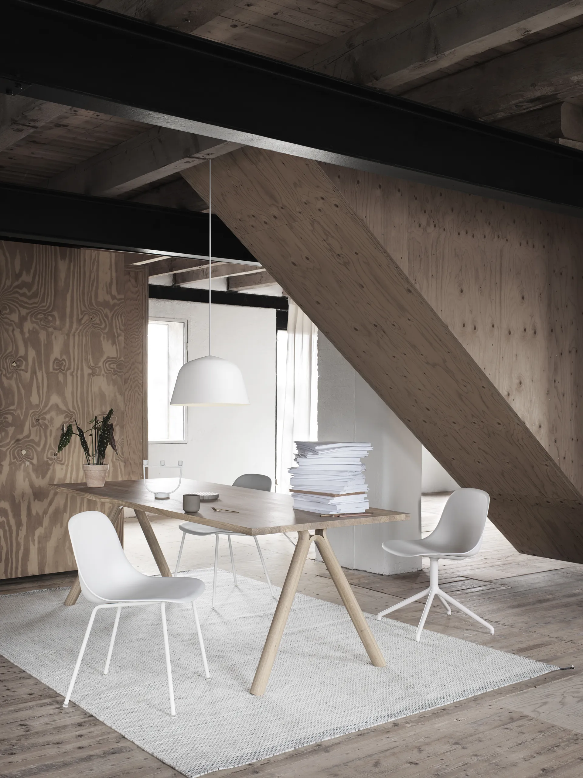 Ply dywan wełniany 270x360 cm, Grey Muuto