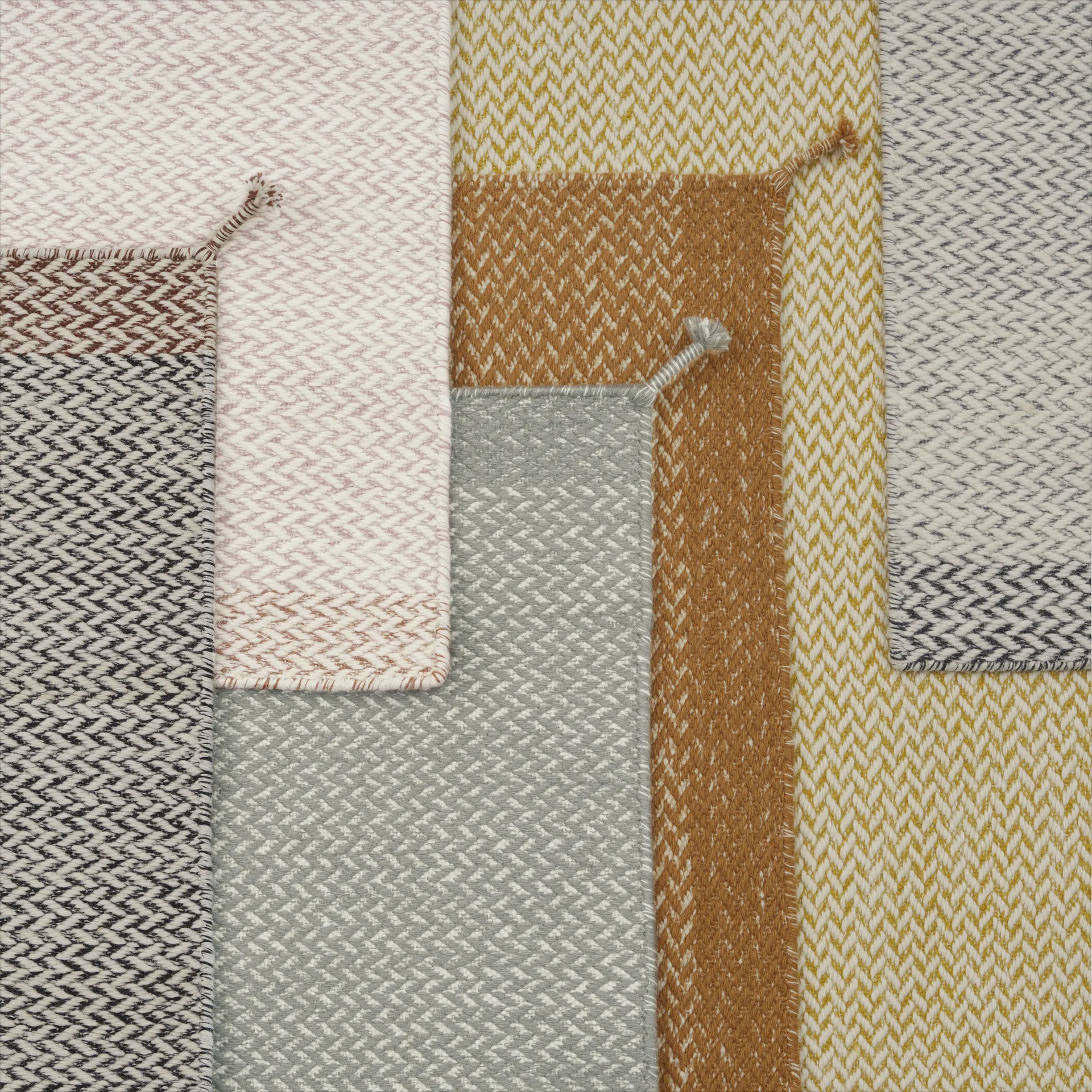 Ply dywan wełniany 85x140 cm, Grey Muuto