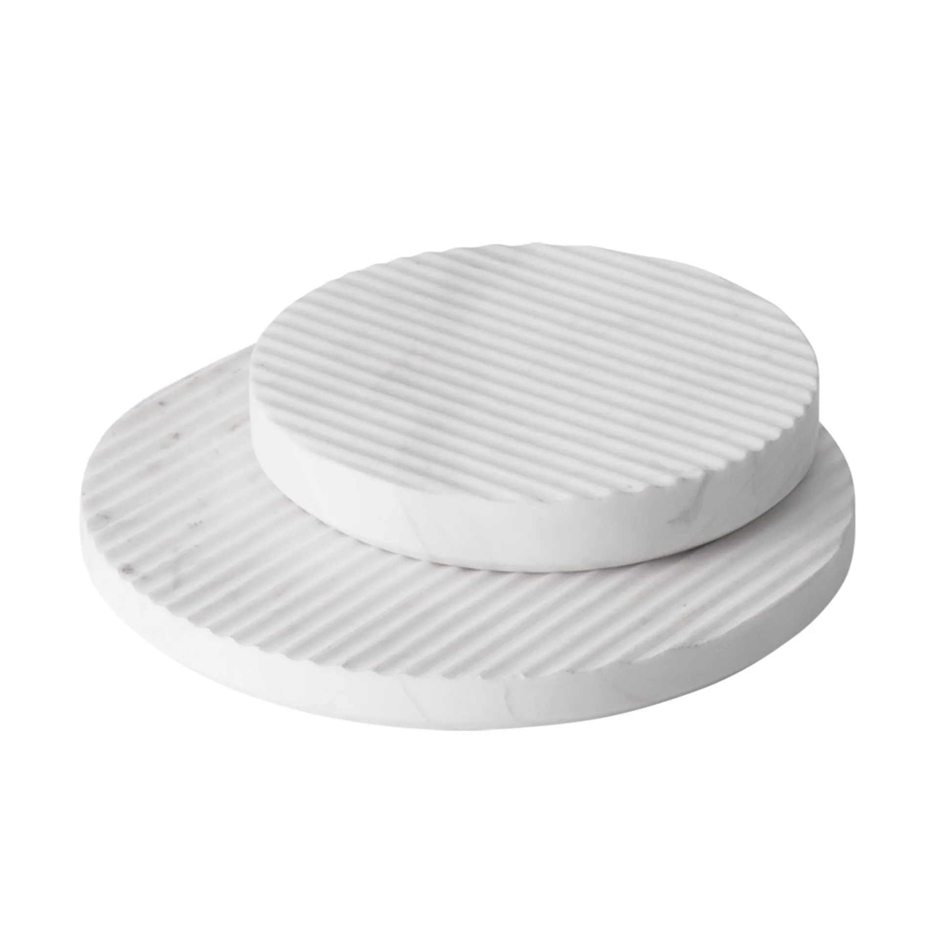 Podstawka pod garnek Groove marmurowa, biały mały Muuto