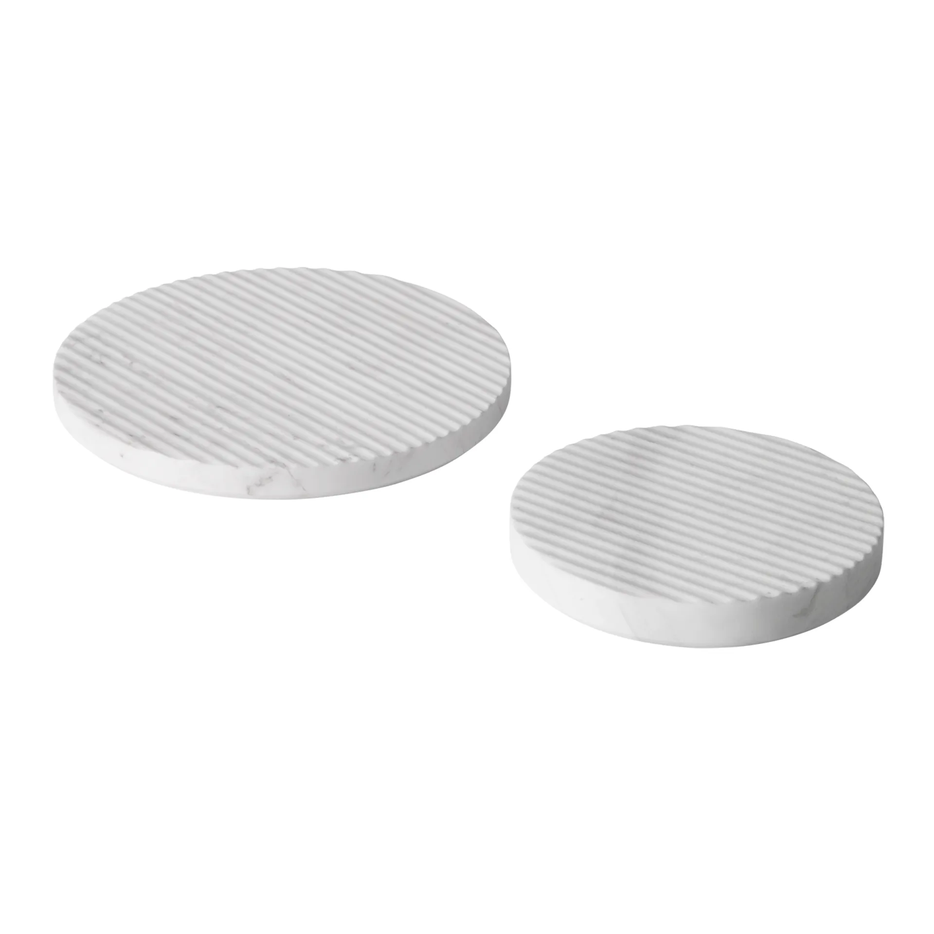 Podstawka pod garnek Groove marmurowa, biały mały Muuto