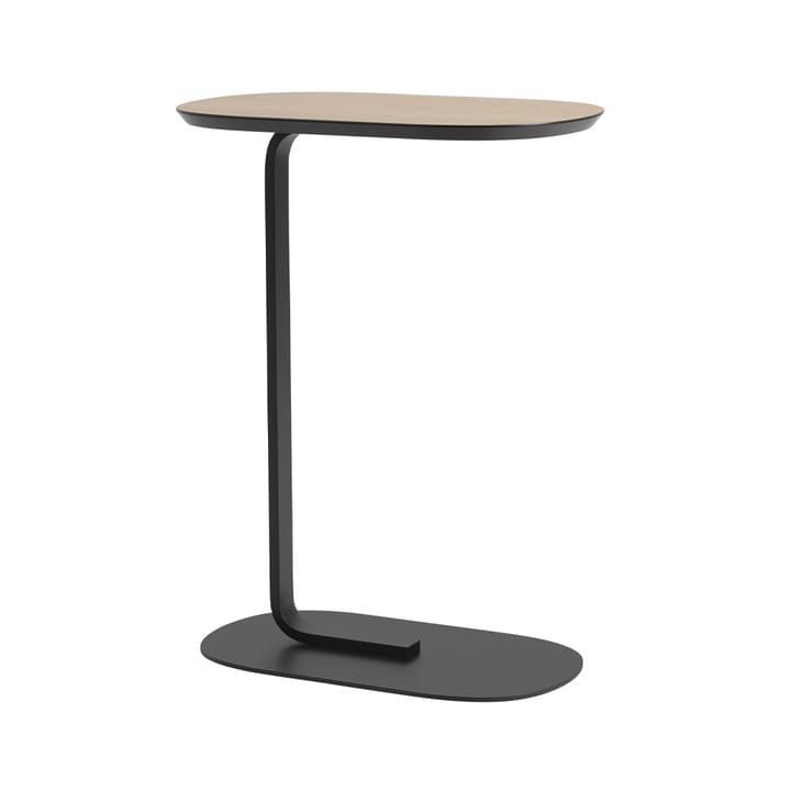 Relate stolik boczny H: 73,5 cm - Oak veneer-Black - Muuto