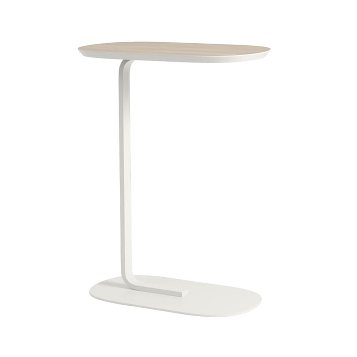 Relate stolik boczny H: 73,5 cm - Oak veneer-Off white - Muuto