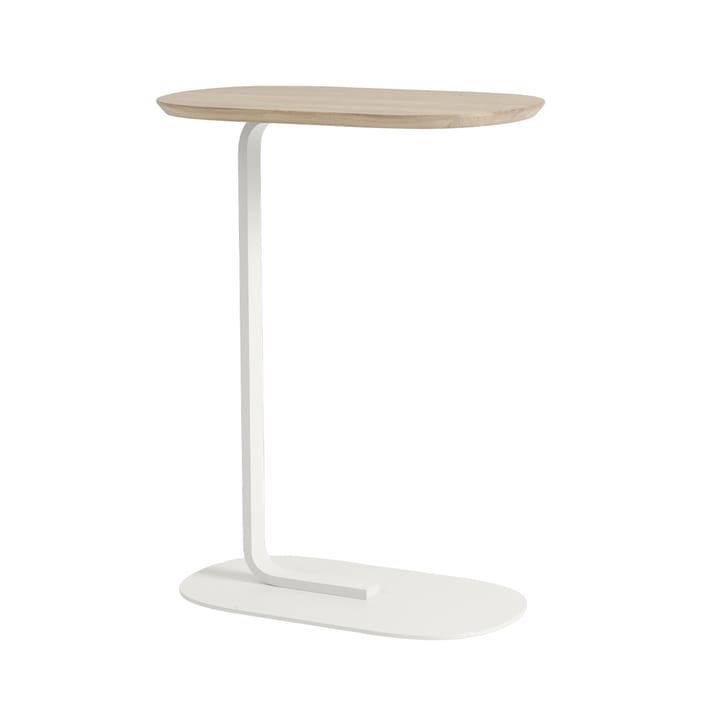 Relate stolik boczny H: 73,5 cm - Solid oak-Off white - Muuto