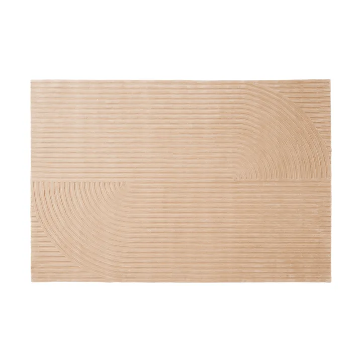 Relevo Rug Quattro dywan wełniany - Light rose, 200x300 cm - Muuto