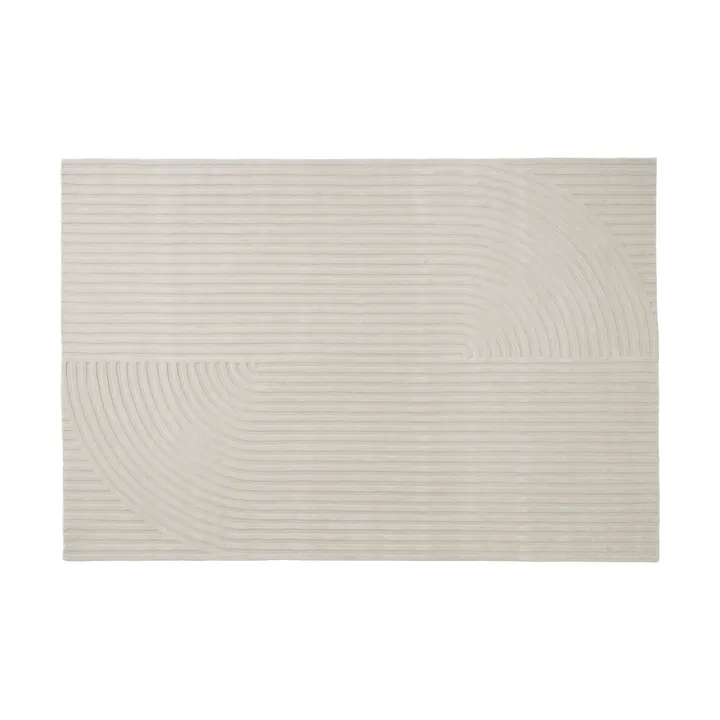 Relevo Rug Quattro dywan wełniany - Off white, 200x300 cm - Muuto