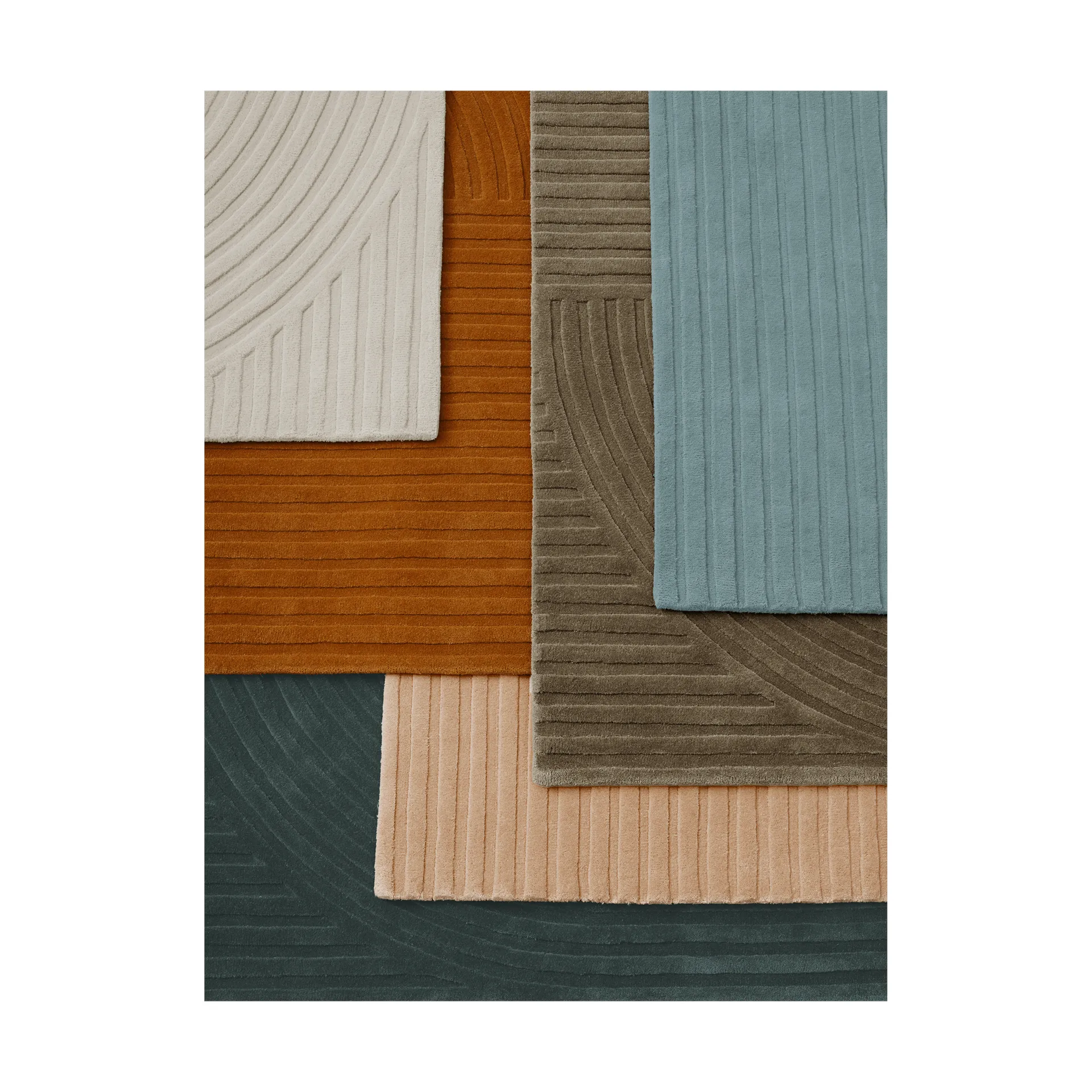 Relevo Rug Quattro dywan wełniany, Off white, 200x300 cm Muuto