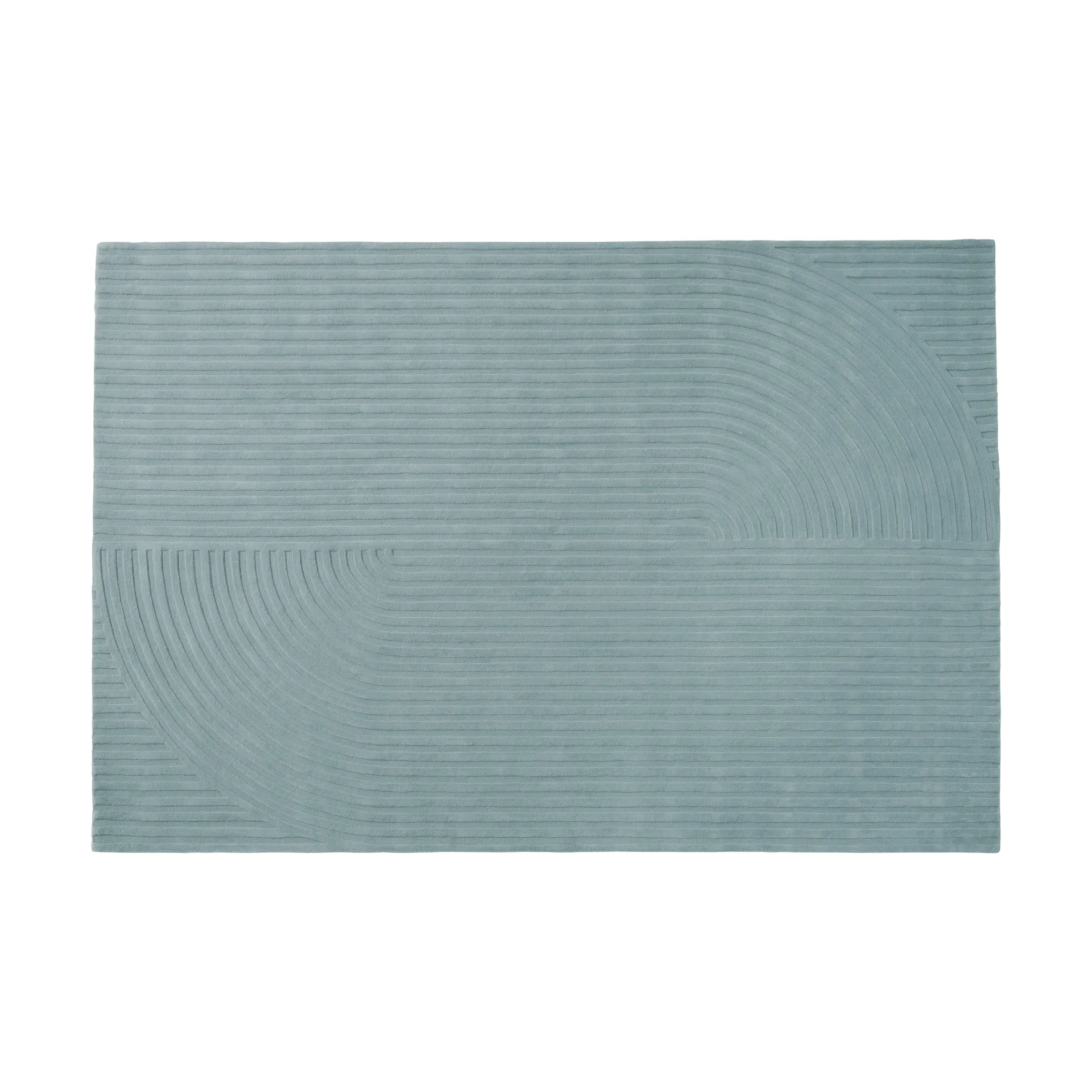 Relevo Rug Quattro dywan wełniany, Sage green, 200x300 cm Muuto