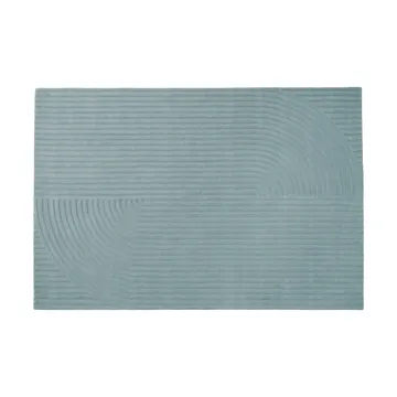 Relevo Rug Quattro dywan wełniany - Sage green, 200x300 cm - Muuto