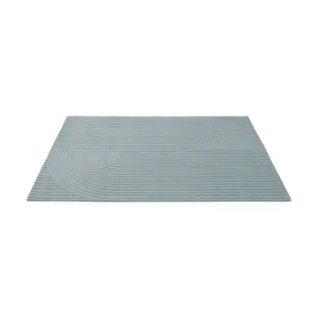 Relevo Rug Quattro dywan wełniany - Sage green, 200x300 cm - Muuto