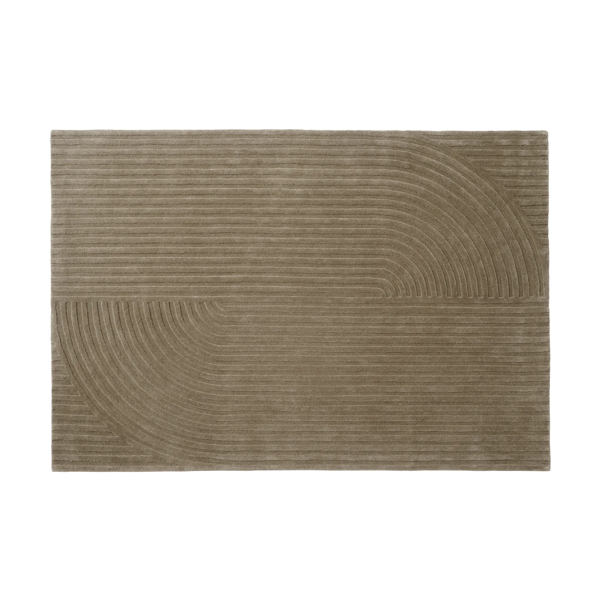 Relevo Rug Quattro dywan wełniany, Taupe, 170x240 cm Muuto