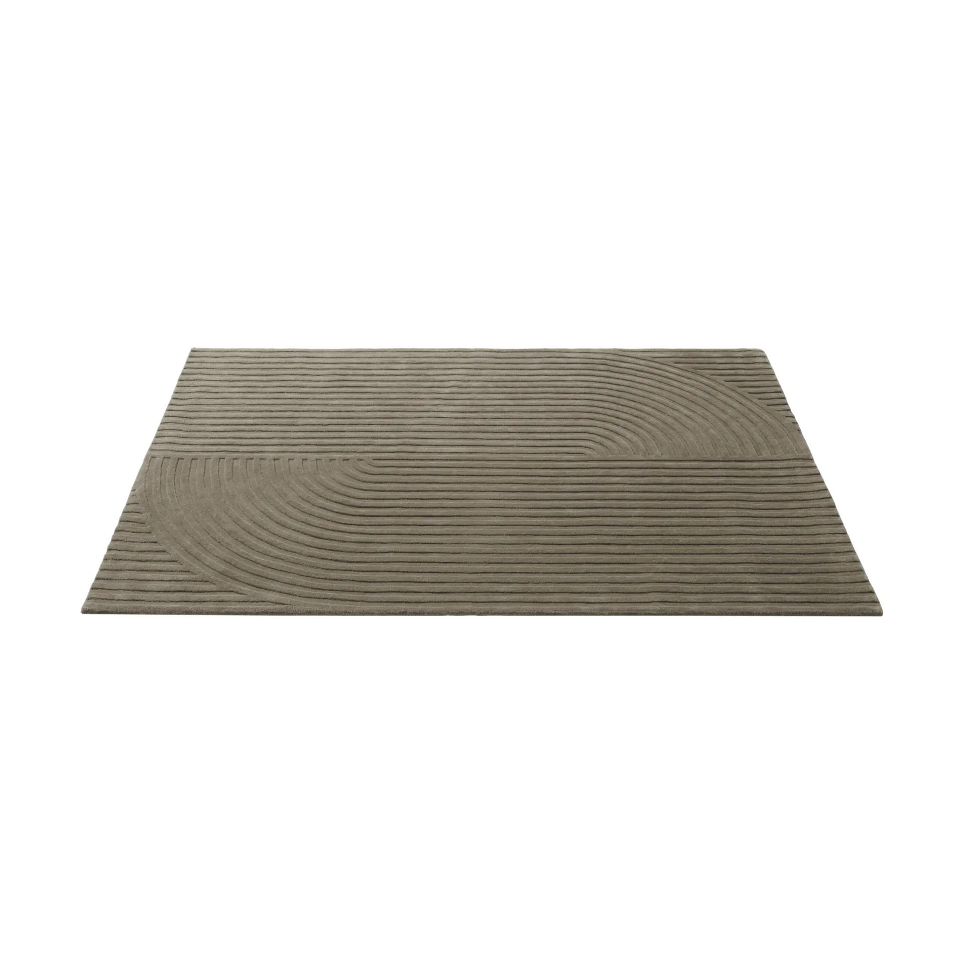 Relevo Rug Quattro dywan wełniany, Taupe, 170x240 cm Muuto