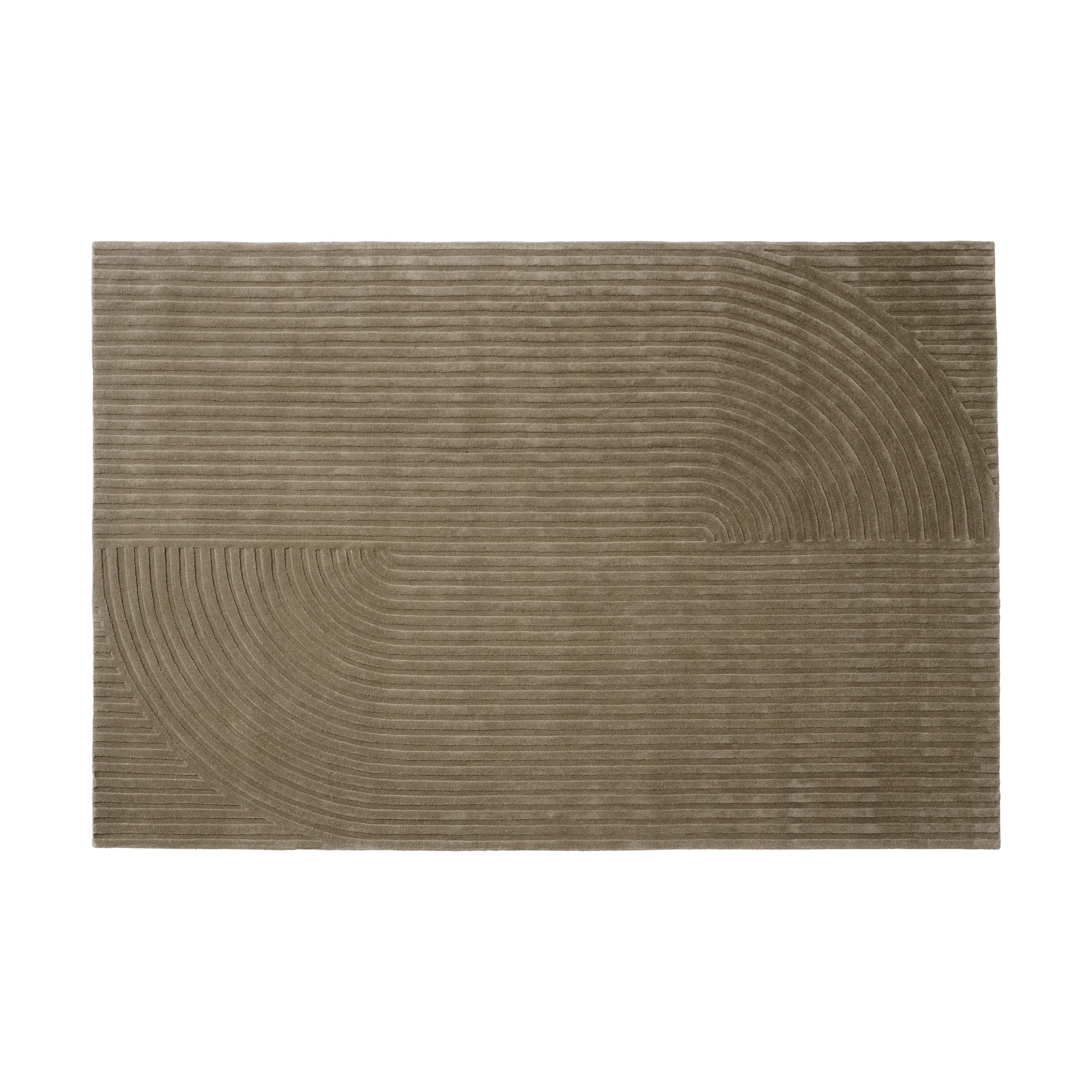 Relevo Rug Quattro dywan wełniany, Taupe, 200x300 cm Muuto