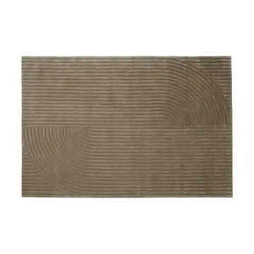 Relevo Rug Quattro dywan wełniany - Taupe, 200x300 cm - Muuto