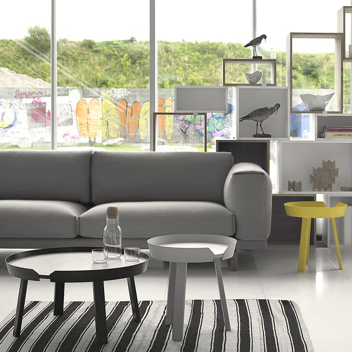 Rest kanapa, 2-sits-remix 163 grey-dębowe nogi Muuto