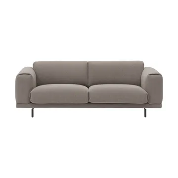 Rest kanapa - 3-osobowa, Hearth 6 grey-czarne nogi - Muuto