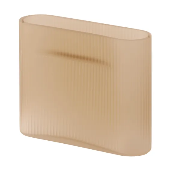Ridge wazon matowe szkło 16,5 cm - Jasnopomarańczowy - Muuto