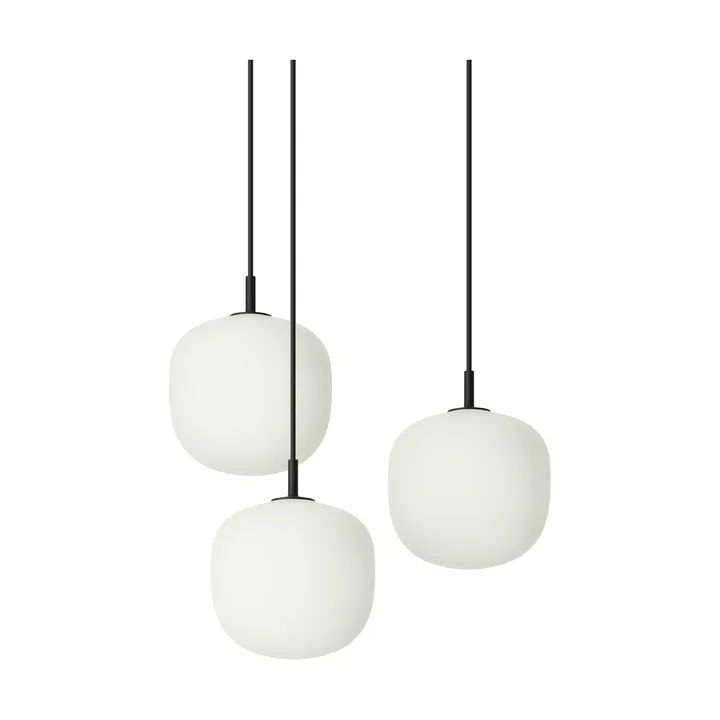 Rime Pendant Cluster 3 lampa wisząca - Black, Ø18 cm - Muuto
