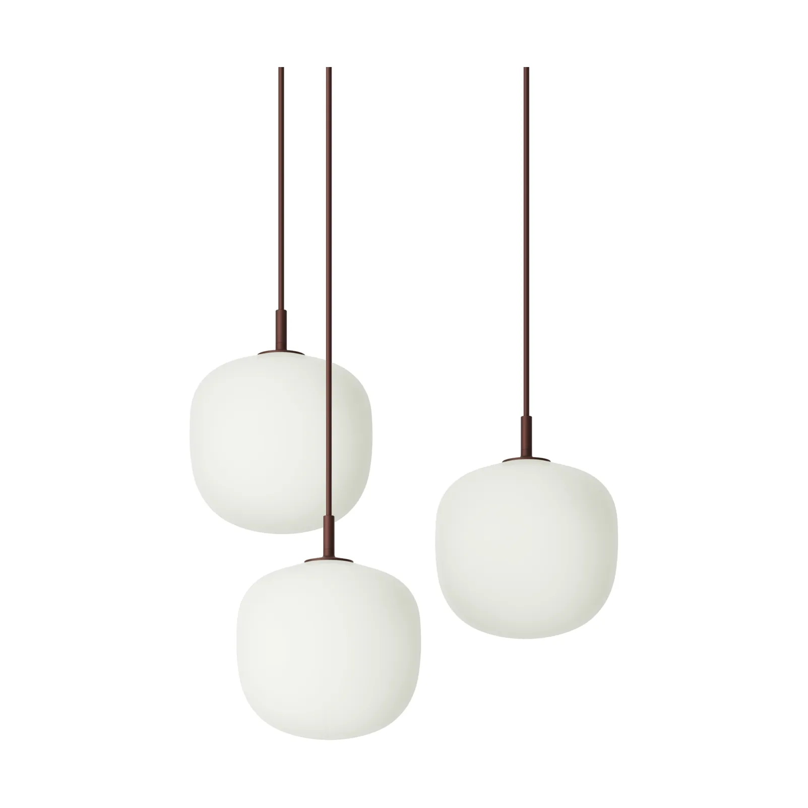 Rime Pendant Cluster 3 lampa wisząca, Głęboka czerwień, Ø18 cm Muuto
