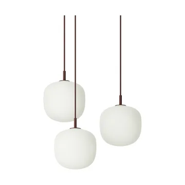 Rime Pendant Cluster 3 lampa wisząca - Głęboka czerwień, Ø18 cm - Muuto