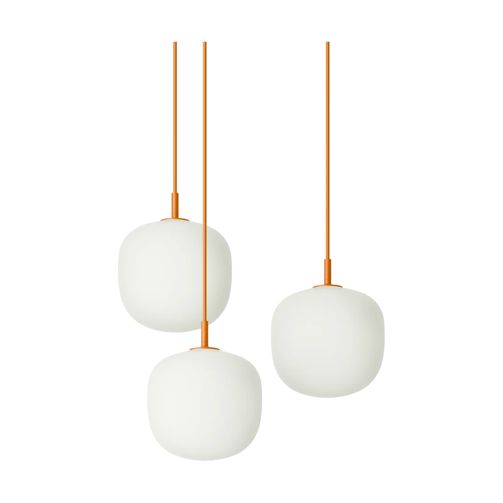 Rime Pendant Cluster 3 lampa wisząca, Pomarańczowy, Ø18 cm Muuto