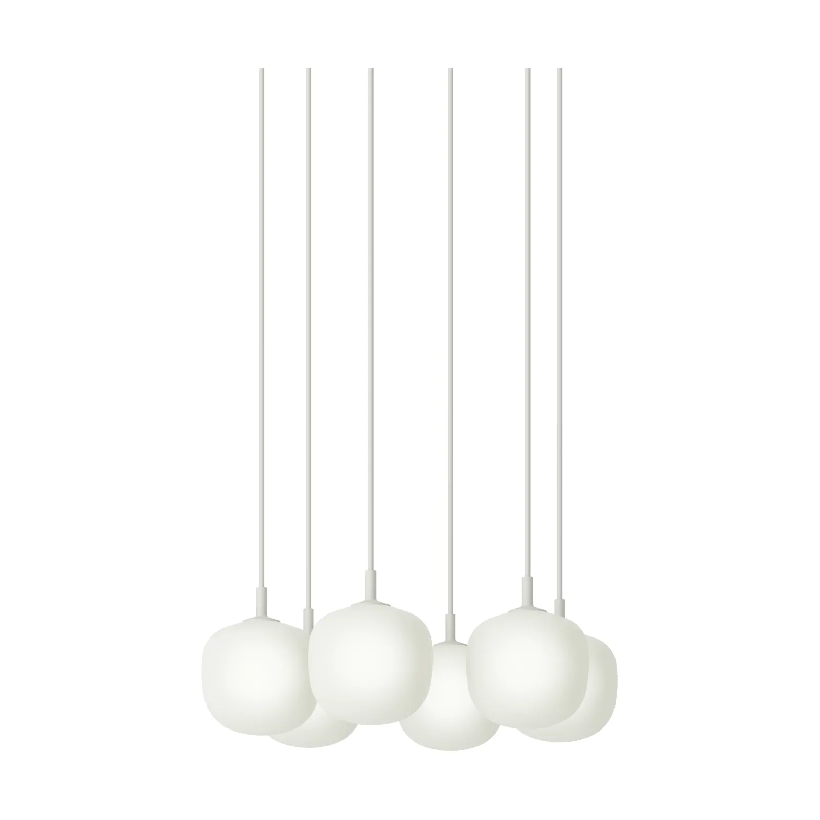 Rime Pendant Cluster 6 lampa wisząca, Biały, Ø12 cm Muuto