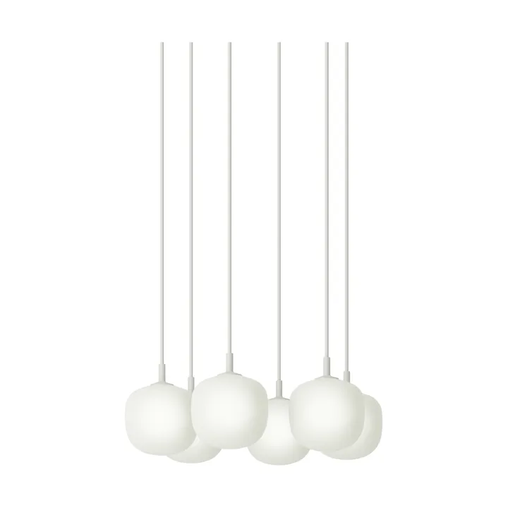 Rime Pendant Cluster 6 lampa wisząca - Biały, Ø12 cm - Muuto