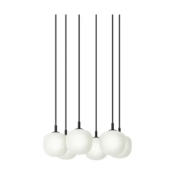 Rime Pendant Cluster 6 lampa wisząca - Black, Ø12 cm - Muuto